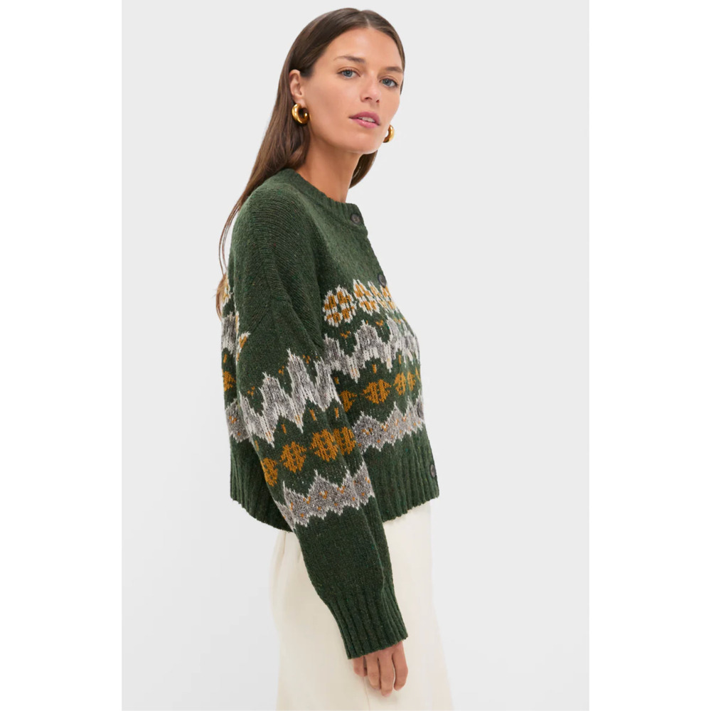 Altuzzara Dark Forest Fairisle Cammie Sweater M - Picture 4 of 15